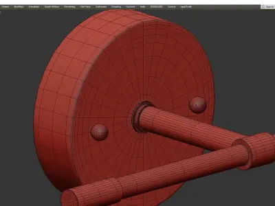 RENSE sconce Low-poly 3D model
