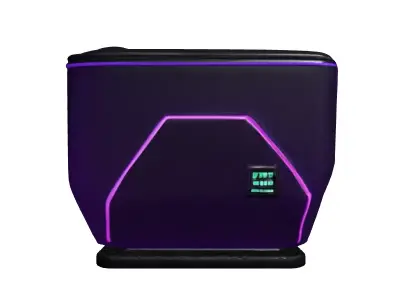 Futuristic Gaming Sofa with LED Lights Low-poly 3D model
