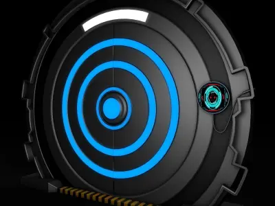 Sci Fi Door 3D model