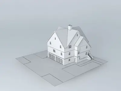 Big Old House Free 3D model