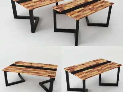 Low Table Denise V1 3D model