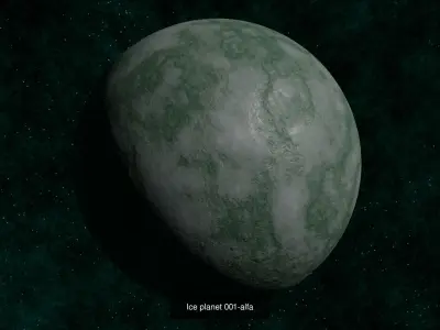 Planet collection 2 rocky and icy moons and planets 3D Model Pack