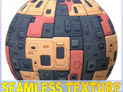 SciFi Seamless Texture Texture 10