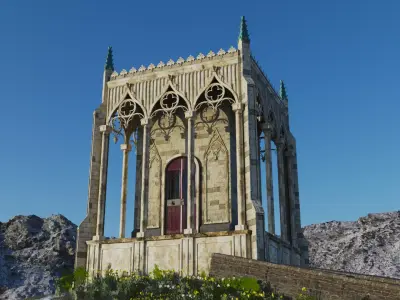 Medieval Gothic Mausoleum  3D model