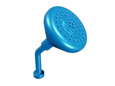 Spectacular Shower Head Low-poly 3D model
