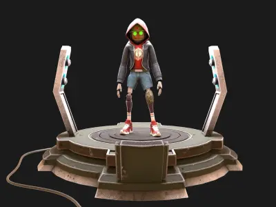 Game ready Character Low-poly 3D model purchase