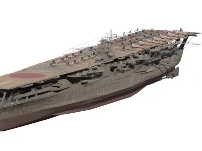 WW2 IMPERIAL JAPANESE NAVY AIRCRAFT CARRIER  3D model