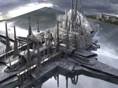 New Babylon The Dark City Rises Kit bash 3D model