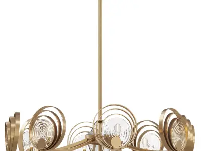 Minimalist chandelier with original design ISTAN by lalume 3D model