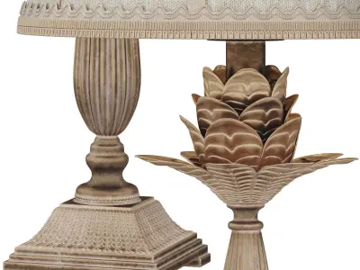 Regency Hill Shabby Chic Table Lamp 3D model