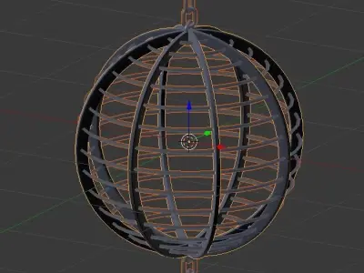 Metal Cage Free low-poly 3D model