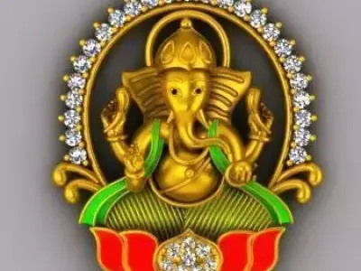 ganesh pandent 3D model