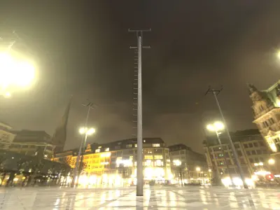 Wooden Electricity Pole With Ladder - Object 022 Low-poly 3D model