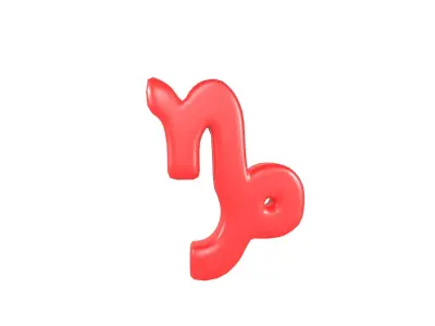 Capricorn v2 003 Low-poly 3D model