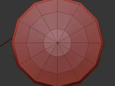 Muffins table lamp - wood and glass 3D model