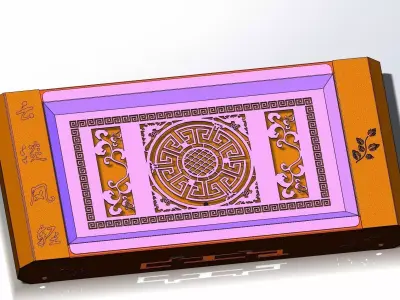 Chinese tea tray 3D model