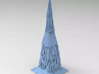 Egypt Maze pyramid building 3D model