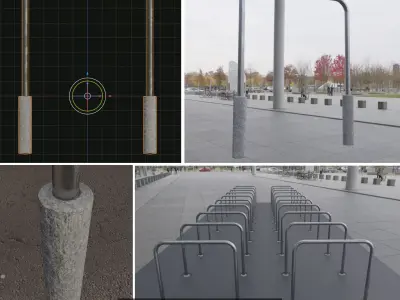 All Bicycle Stands 3D Model Pack