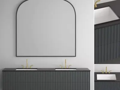 Modern Bathroom Furniture No 117 3D model