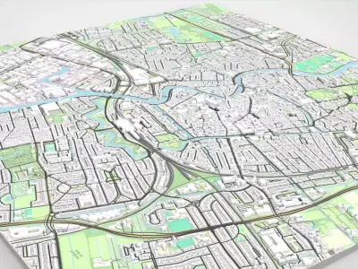 Cityscape Haarlem Netherlands 3D model