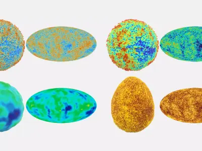 cosmic microwave background spheres - CMB Free 3D model