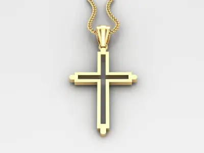 Cross Light Gold 4CP044 3DM STL 3D print model