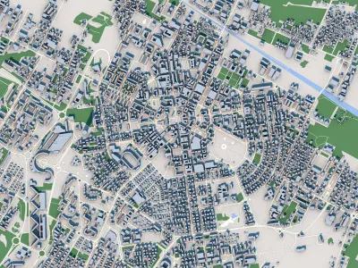 Latina City Italy 3D model