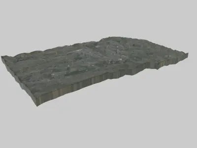 Donetsk City Low-poly 3D model