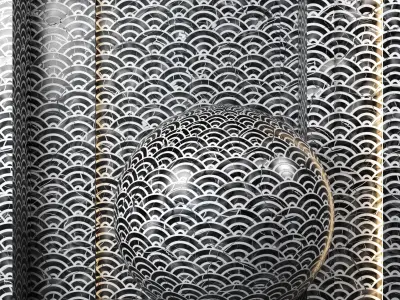 4K Black - White Marble - 3 Patterns - Seamless PBR Textures Texture