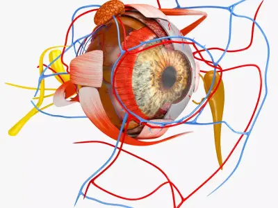 Eye Anatomy Low-poly 3D model