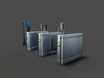 face recognition  Low-poly 3D model