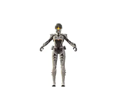 Sci fi 3d robot model 3D model