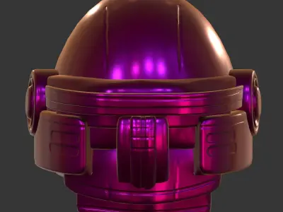 Gas mask helmet 3d model scifi Low-poly  Low-poly 3D model 228
