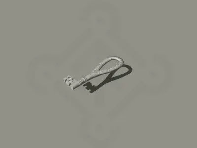 Viking Key Low-poly 3D model