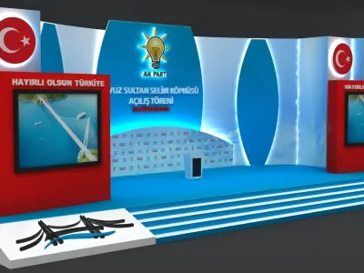 Huge Opening Ceremony Stage 104 3D model