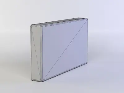 Wall fragment Low-poly 3D model