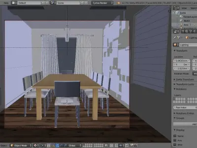 10 Sitter Dining Set 2 3D model