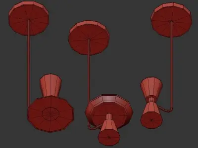 ALAMBICCHI three different pendant lights 3D model