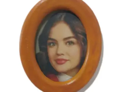 Photo frame oval 30x40 for magnet or folding leg 3D print model