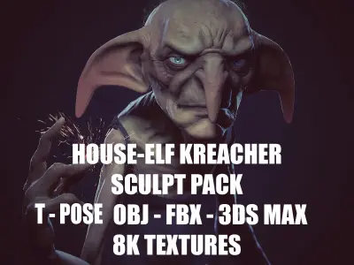 House-Elf Kreacher Low-poly 3D model