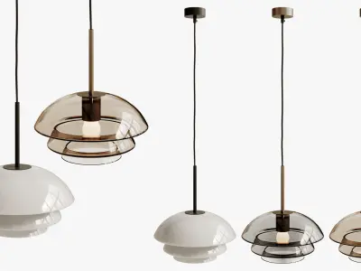 Archive Pendant Light by Hadeland Glassverk 3D model