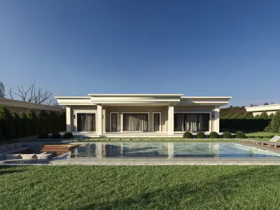Istanbul Villa Exterior Scene 3D model