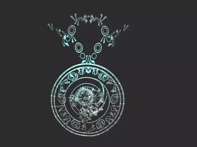 Fantasy occult ring 5 3D model