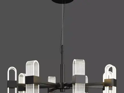 SENSE chandelier Low-poly 3D model