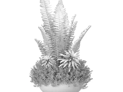 Flowerbed container garden floor pot flowerpot garden planter  3D model