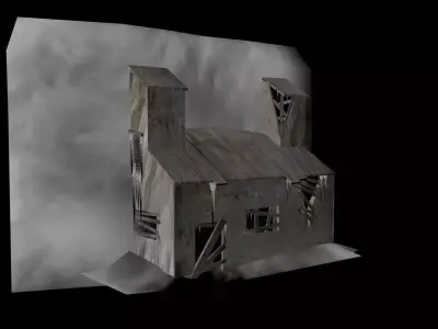 Low poly model of MMO House 5 3D model