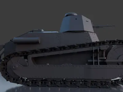 Renault ft17 3D model by dacianfalx
