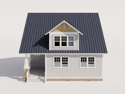 Craftsman Style House Model 2 Low-poly 3D model