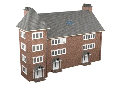 British House Design 11 Low-poly 3D model