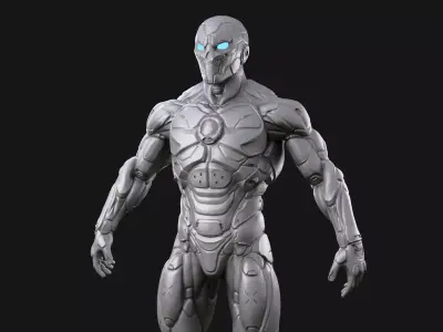 Sci-Fi Character Omega 3D model